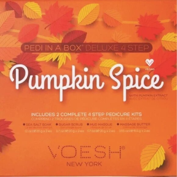 ✨HOST PICK✨ 💦 Innovative Voesh Pedi in a Box Deluxe 4 Step Kits - Pumpkin Spice - Picture 3 of 14